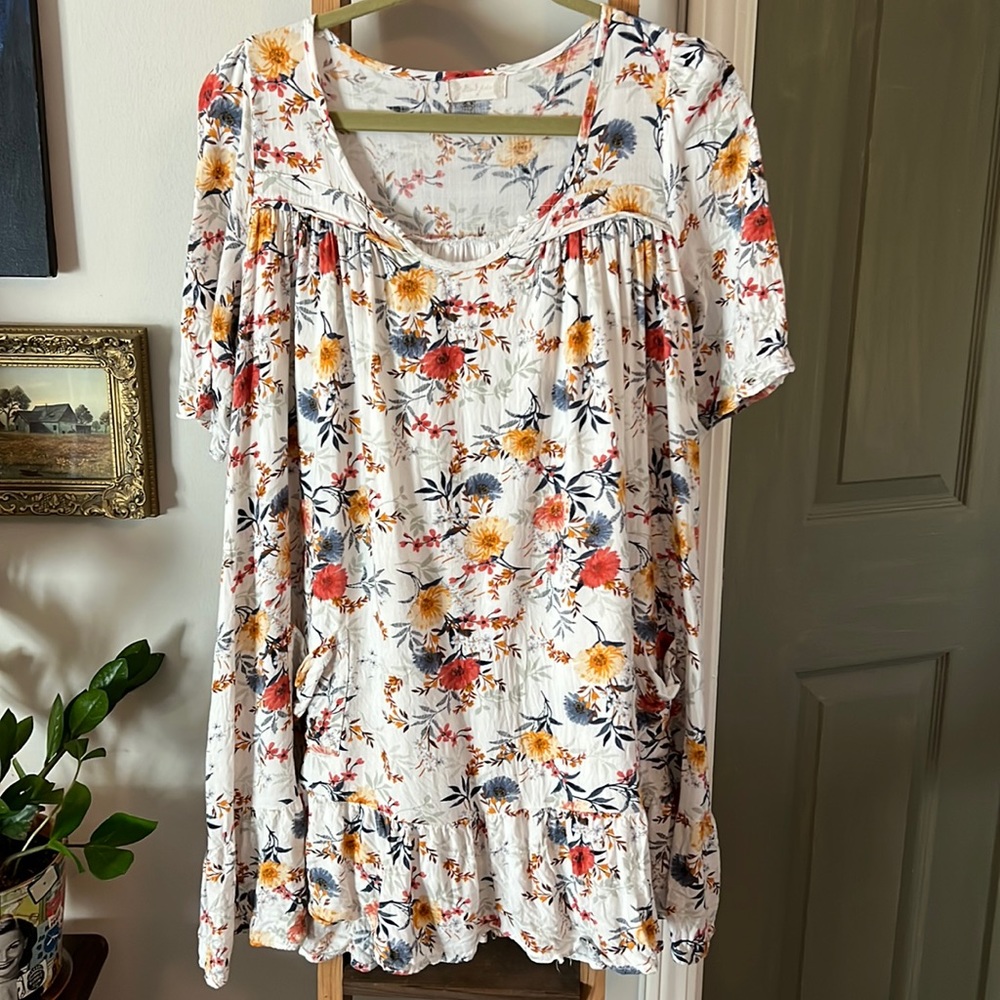 Altar’d State Peasant Dress | Size M | Boho Floral Mini Dress